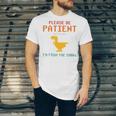 Please Be Patient With Me I'm From The 1900s Dinosaur Premium Unisex Jersey T-Shirt