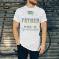 Proud Father Of PreK School Graduate 2024 Graduation Father Premium Unisex Jersey T-Shirt
