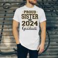 Proud Sister Of A 2024 Graduate Senior Graduation Unisex Jersey T-Shirt