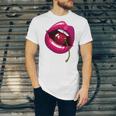 Rainbow Lips With a Cherry In The Mouth 80s Nostalgia Premium Tri-Blend Unisex Jersey T-Shirt Rainbow Lips With a Cherry In The Mouth 80s Nostalgia Premium Tri-Blend Unisex Jersey T-Shirt