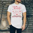 Read Your Heart Out Teacher Valentines Day Reading Book Love Premium Tri-Blend Unisex Jersey T-Shirt