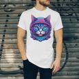 Retro 80s Cat In Space Suit Nostalgia Cat Vintage Astronaut Unisex Jersey T-Shirt Retro 80s Cat In Space Suit Nostalgia Cat Vintage Astronaut Unisex Jersey T-Shirt