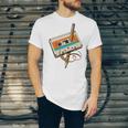 Retro Cassette Tape & Pencil Rewind Nostalgia Party 80s 90s Unisex Jersey T-Shirt