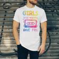 Retro Girls Just Wanna Have Fun Nostalgia 1980s 80's Premium Tri-Blend Unisex Jersey T-Shirt