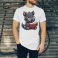 Scottish Terrier Reading a Book Dog Unisex Jersey T-Shirt