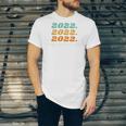 Senior 2022 Shirt Class Of 2022 Retro Graduation Grad Unisex Jersey T-Shirt