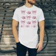 Senior 2025 Coquette Pink Bow Class Of 2025 Graduation Girls Unisex Jersey T-Shirt