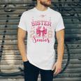 Senior 2026 Class Of 26 Coquette Pink Bow Graduation Sister Unisex Jersey T-Shirt