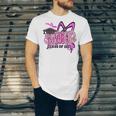 Senior 2027 Class Of 2027 Coquette Girl Pink Graduation 2027 Unisex Jersey T-Shirt