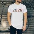 Senior Year 2026 American Flag USA Graduation Class Of 2026 Unisex Jersey T-Shirt