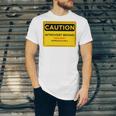 A Simple Yellow Warning Sign For Introvert Unisex Jersey T-Shirt A Simple Yellow Warning Sign For Introvert Unisex Jersey T-Shirt
