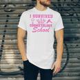 I Survived Cosmetology School Graduation Cosmetology Grad Unisex Jersey T-Shirt