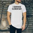 I Survived Elementary Graduation School Student Unisex Jersey T-Shirt