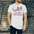 I Tried People I Prefer Axolotl Salamander Introvert Raglan Baseball Tee Unisex Jersey T-Shirt