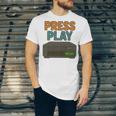 VHS Cassette Retro Analog Nostalgia Theme Premium Unisex Jersey T-Shirt VHS Cassette Retro Analog Nostalgia Theme Premium Unisex Jersey T-Shirt