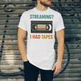 VHS Cassette Tape Retro 80s 90s Nostalgia Premium Unisex Jersey T-Shirt
