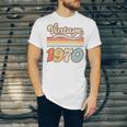 Vintage 1970 Birthday Retro Style 70's Born Nostalgia Outfit Premium Tri-Blend Unisex Jersey T-Shirt Vintage 1970 Birthday Retro Style 70's Born Nostalgia Outfit Premium Tri-Blend Unisex Jersey T-Shirt