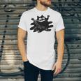 Yk2 Grunge Scary Cat With Tail Tomboy 90s Nostalgia Indie Premium Tri-Blend Unisex Jersey T-Shirt