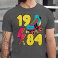 1984 Retro Raised In The 80s Old School Nostalgia Vibes Unisex Jersey T-Shirt