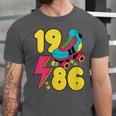 1986 Retro Raised In The 80s Old School Nostalgia Vibes Unisex Jersey T-Shirt