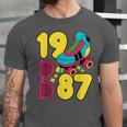 1987 Retro Raised In The 80s Old School Nostalgia Vibes Unisex Jersey T-Shirt