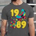 1989 Retro Raised In The 80s Old School Nostalgia Vibes Unisex Jersey T-Shirt 1989 Retro Raised In The 80s Old School Nostalgia Vibes Unisex Jersey T-Shirt