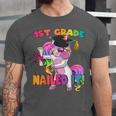 1st Grade Nailed It Flossing Unicorn Graduation Shirt Unisex Jersey T-Shirt