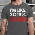 2018 Percent Done Senior Graduation Shirt Unisex Jersey T-Shirt