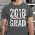 2018 Political Science Graduation Graduate Degree Unisex Jersey T-Shirt