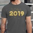 2019 Gold Confetti GraduationShirt High School College Unisex Jersey T-Shirt