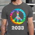 2033 Graduation Class Year Tie Dye Peace Sign Unisex Jersey T-Shirt