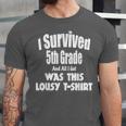 5th Fifth Grade Graduation Shirt Boy Girl Graduate Education Unisex Jersey T-Shirt