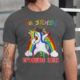 5th Grade Graduate Class 2021 Dabbing Unicorn Graduation Unisex Jersey T-Shirt