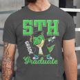 5th Grade Graduate Dinosaur Dab Graduation School Unisex Jersey T-Shirt