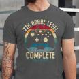 7th Grade Level Complete Gamer Class Of 2025 Graduation Boy Unisex Jersey T-Shirt