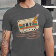 80s 90s Retro Party Costume Nostalgia Cassette Tape Pencil Unisex Jersey T-Shirt