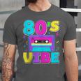 80's Vibe Retro Style Cassette Tape Nostalgia 1980s Party Unisex Jersey T-Shirt