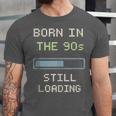 90s Baby Tired Millennial Burnout Nostalgia Parenting Unisex Jersey T-Shirt