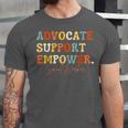 Advocate Support Empower Groovy Social Worker Graduation Unisex Jersey T-Shirt