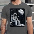 Aesthetic Spaceman Astronaut On The Moon Space Introvert Unisex Jersey T-Shirt Aesthetic Spaceman Astronaut On The Moon Space Introvert Unisex Jersey T-Shirt