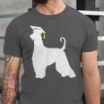 Afghan Hound Graduation Dog Graduate Men Women Kids Unisex Jersey T-Shirt