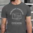 Analogue Nostalgia Paper Books Book Graphic Unisex Jersey T-Shirt Analogue Nostalgia Paper Books Book Graphic Unisex Jersey T-Shirt