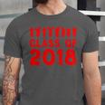 & Red Class Of 2018 Senior GraduationShirt Unisex Jersey T-Shirt