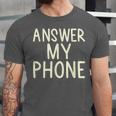 Answer My Phone I Introvert Unisex Jersey T-Shirt
