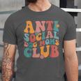 Anti Social Dog Moms Club Introvert Dog Mom Retro Men Women Unisex Jersey T-Shirt