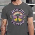 Antisocial Butterfly Groovy t For Introvert Men Women Girls Unisex Jersey T-Shirt Antisocial Butterfly Groovy t For Introvert Men Women Girls Unisex Jersey T-Shirt