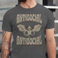 Antisocial Butterfly Quote Socially Selective Introvert Unisex Jersey T-Shirt Antisocial Butterfly Quote Socially Selective Introvert Unisex Jersey T-Shirt