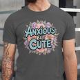 Anxious But Cute Introvert Floral Social Anxiety Unisex Jersey T-Shirt Anxious But Cute Introvert Floral Social Anxiety Unisex Jersey T-Shirt