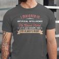 Artificial Intelligence Major Student Shirt Graduation Unisex Jersey T-Shirt