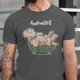 Awkward Turtle Upside Down Witty Comical Introvert Unisex Jersey T-Shirt Awkward Turtle Upside Down Witty Comical Introvert Unisex Jersey T-Shirt